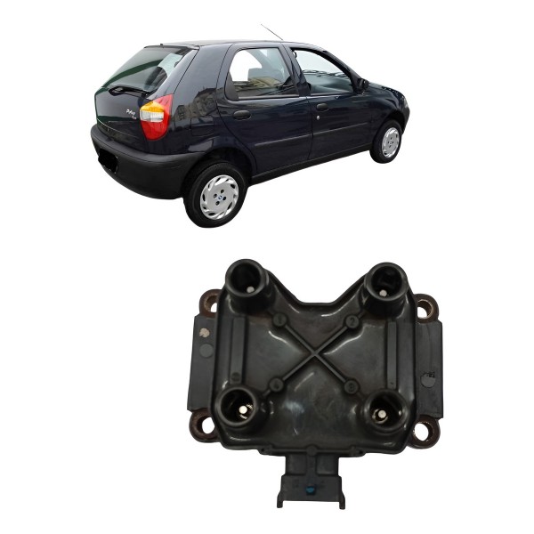 Bobina Ignição Fiat Palio Strada Siena 1.0 8v 2002 2003 2004