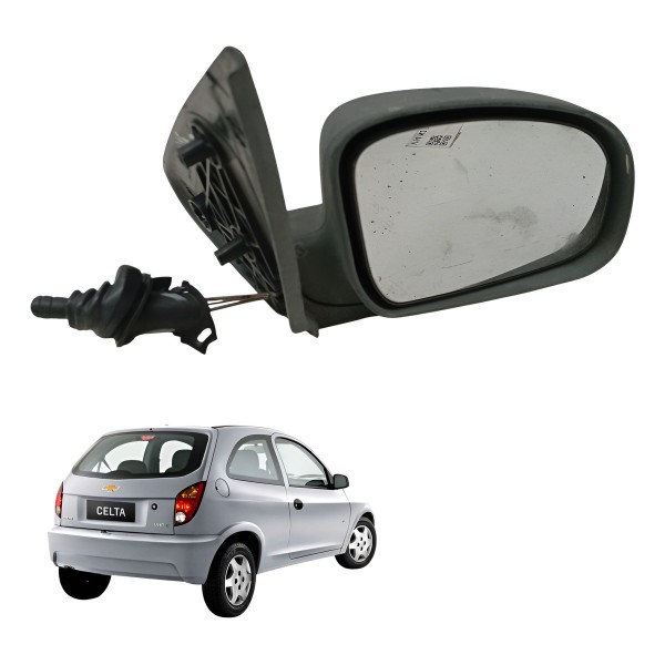 Retrovisor Direito Chevrolet Celta 2004 2005 2006 Detalhe