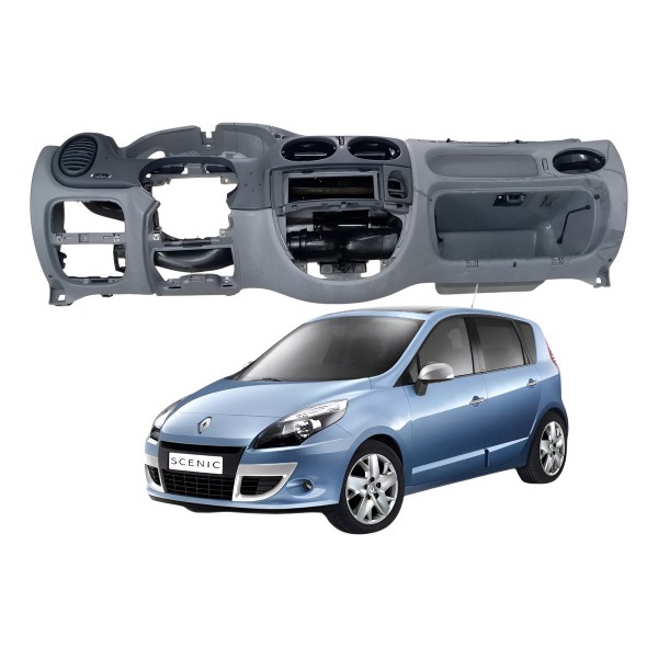 Painel Central  Tabelier Renault Scenic 2008 2009 2010 2011