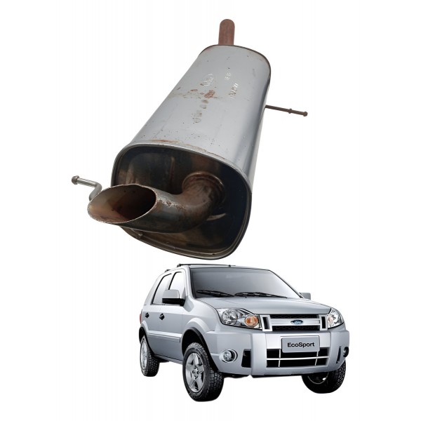 Escapamento Silencioso Ford Ecosport Fiesta1.6 2008 2009