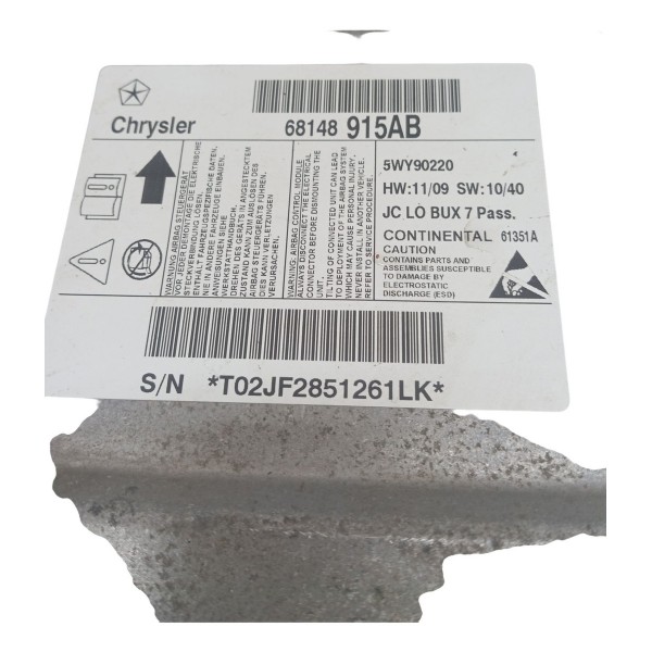 Kit Airbag Bolsa Volante Modulo Cinto  Fiat Freemont  2016