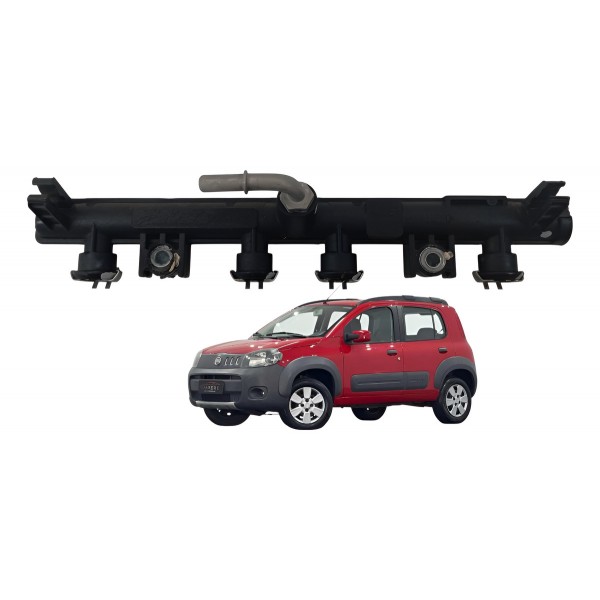 Flauta Bicos Injeçao Fiat Uno Way 1.0 2011 2012 2013 Detalhe