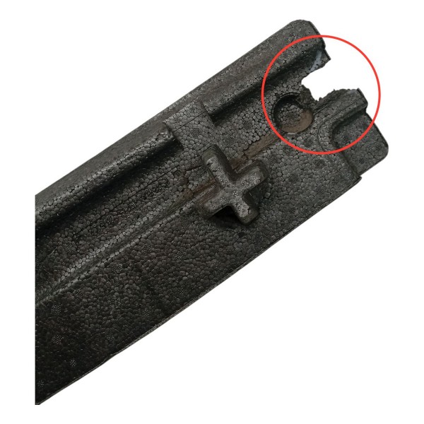 Absorvedor Parachoque Traseiro Ford Fiesta 2016 Detalhe