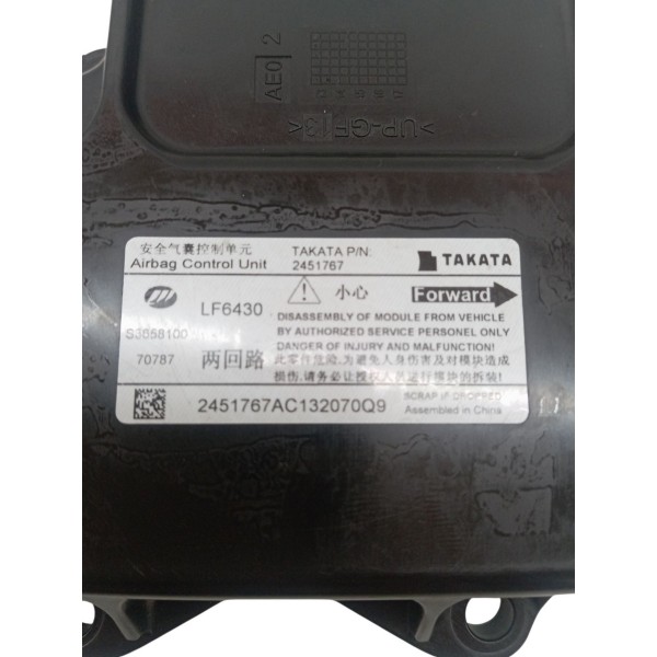 Kit Bolsa Painel Bolsa Volante Modulo Airbag Lifan X60 2016