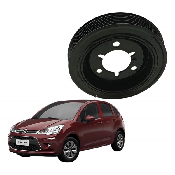 Polia Virabrequim Motor Citroen C3 1.5 8v 2017 2018 2019