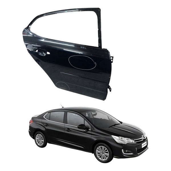 Porta Traseira Direita Citroen C4 Lounge 2015 4p Detalhe - Traseira
