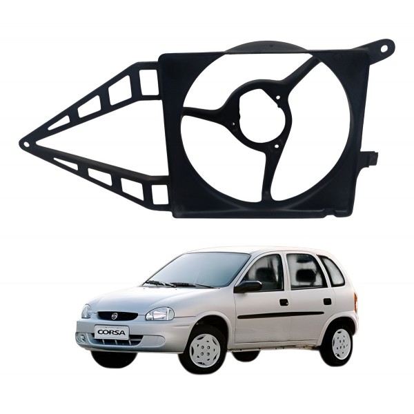 Moldura Ventoinha Radiador Chevrolet Corsa 2002 2003 Detalhe