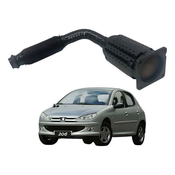 Catalisador Secundario Escapamento Peugeot 206 1.4 2008