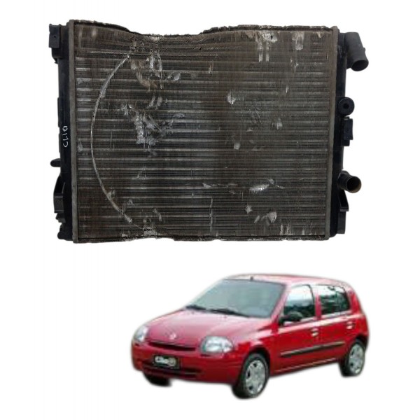 Radiador Água Motor  Renault Clio 1.0 2004 2005 2006 Detalhe
