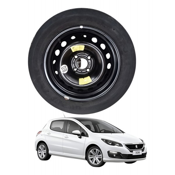 Roda Estepe Peneu 205/55/r16 Goodyear Peugeot 308 2014