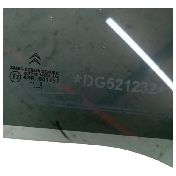 Vidro Porta Traseira Esquerda Citroen C4 Glx 2013 2014 2015