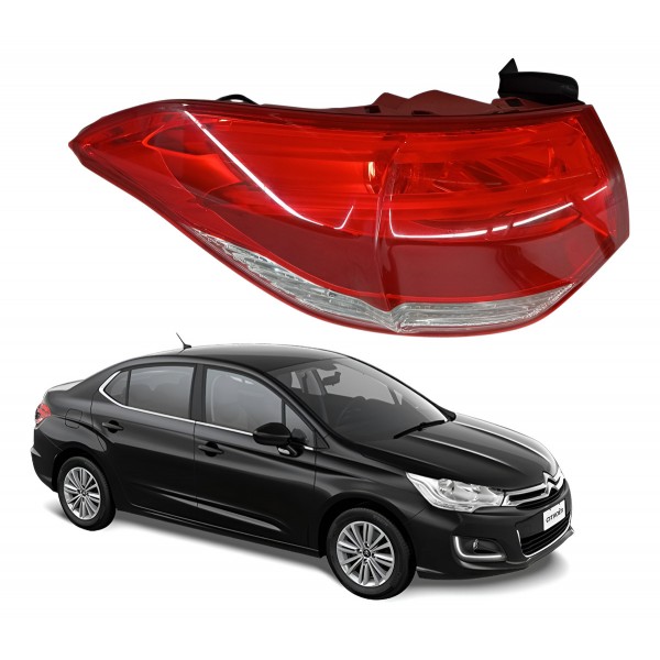Lanterna Traseira Esquerda Citroen C4 Lounge 2015 Detalhe