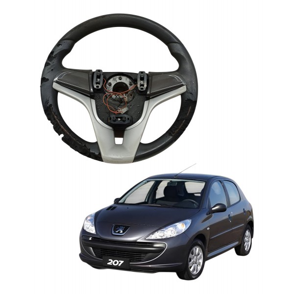 Volante Direção Peugeot 207 Passion 1.4 2009 2010 Detalhe