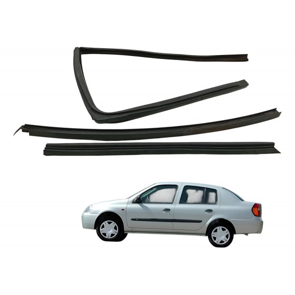 Kit Pestana Canaleta Traseira Esquerda Renault Clio 2002