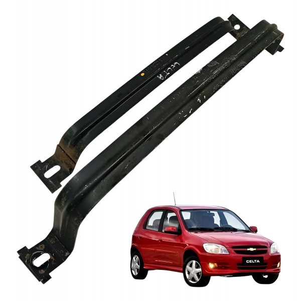 Par Alça Suporte Tanque Combustivel Chevrolet Celta 1.0 2009