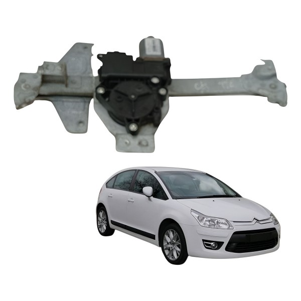 Maquina Vidro Traseira Esquerdo Citroen C4 2013 2014