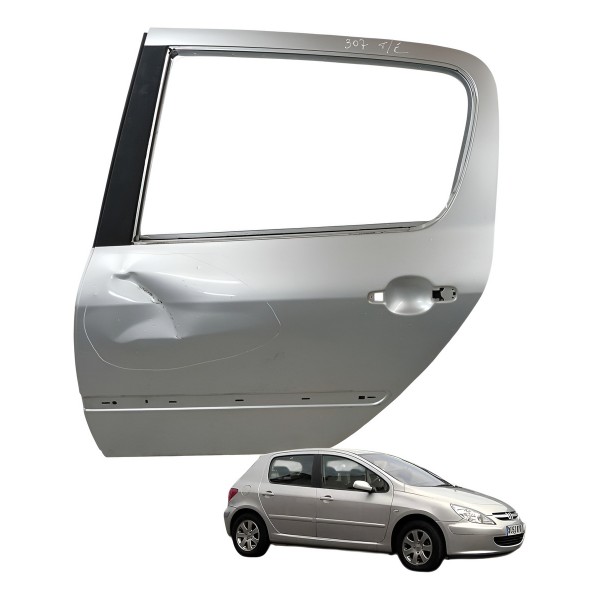Porta Traseira Esquerda Peugeot 307 4p Presence 2006 Detalhe