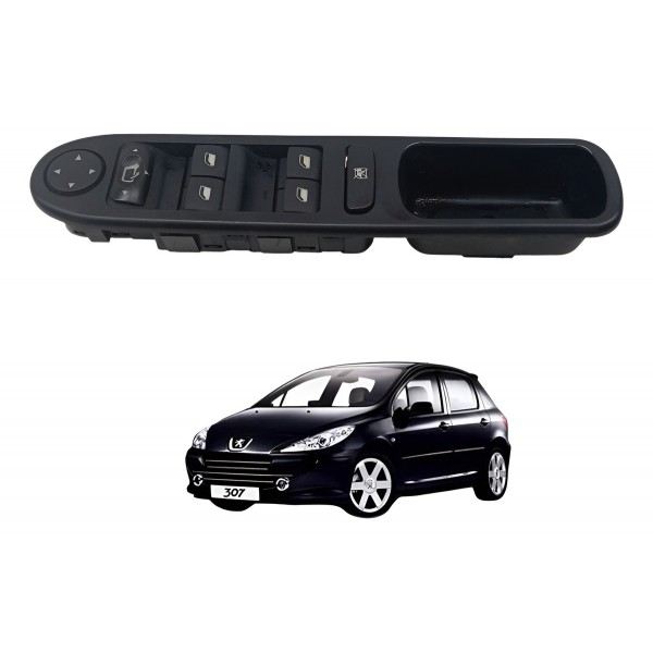 Botão Interruptor Vidro Eletrico C/rebate Peugeot 307 2004