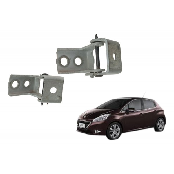 Dobradiça Porta Dianteira Esquerda Peugeot 208 2014 2015