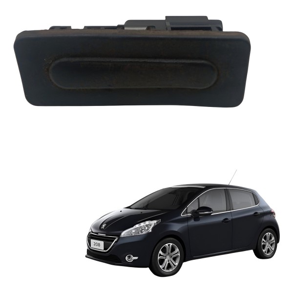 Botão Abertura Tampa Traseira Peugot 208 Allure 2014 2015