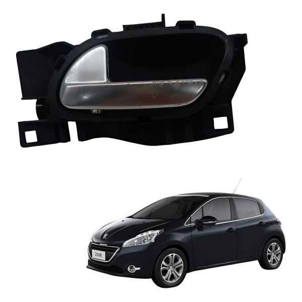 Maçaneta Interna Dianteira Esquerda Peugeot 208 2015 2016