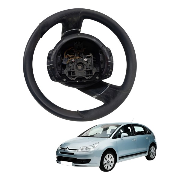Volante Direção Comandos Citroen C4 Pallas 2008 2009 Detalhe