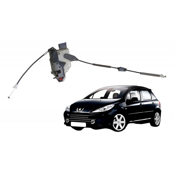 Fechadura Porta Traseiro Direita Peugeot 208  2014 2015
