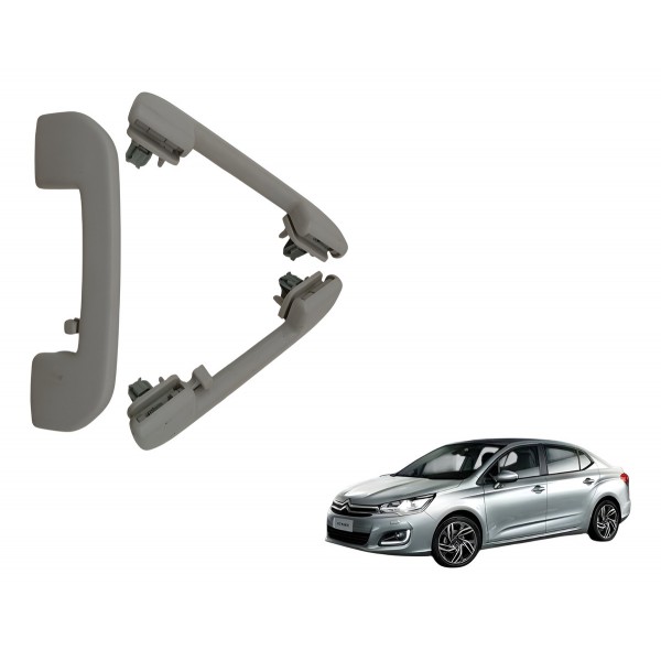 Kit Alça Teto Pqp Descanso Citroen C4 Lounge 2014 2015 2016