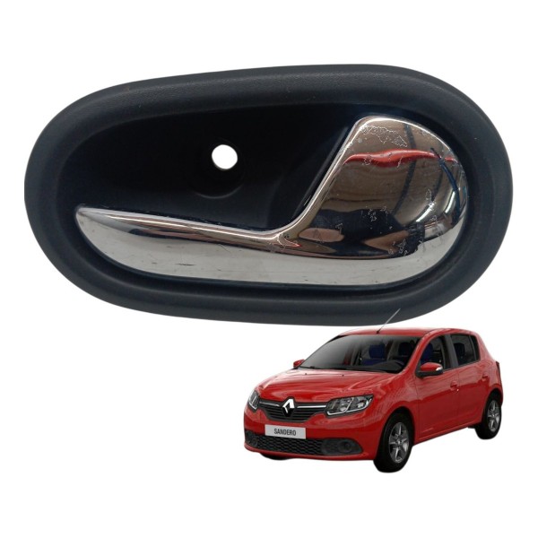 Maçaneta Interna Traseira Direita Renault Sandero 1.0 2017 Traseira