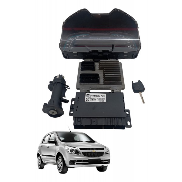 Kit Injeção Modulo Conforto Chave Antena Gm Agile 1.4 2014