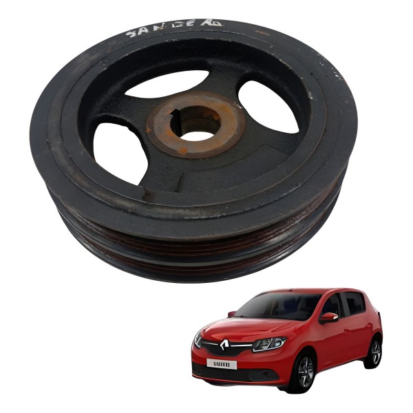 Polia Virabrequim Renault Sandero Logan 1.0 2017 2018 2019