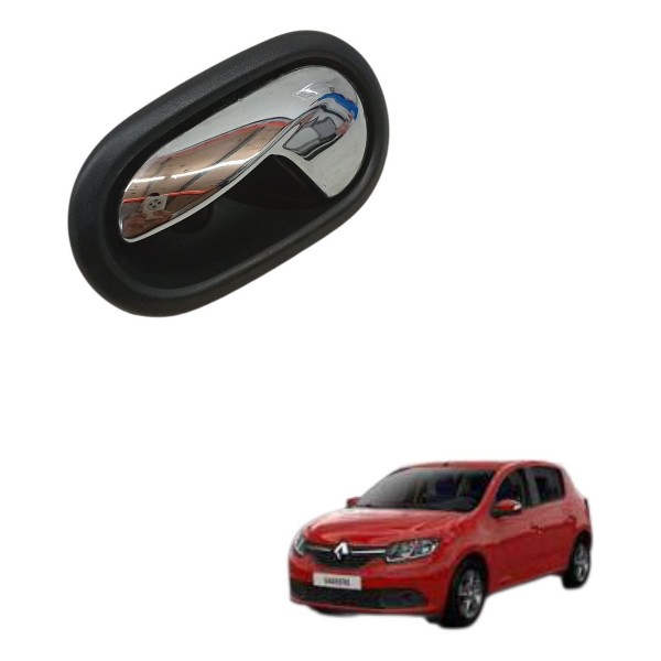 Maçaneta Interna Dianteira Esquerda Renault Sandero 1.0 2017 Dianteira