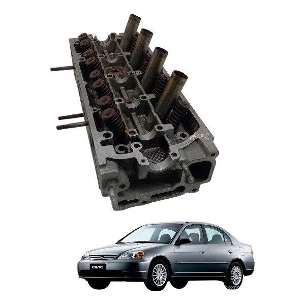Cabeçote Motor Honda Civic 2001 2002 2003 Revisar