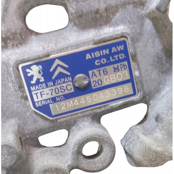 Caixa Câmbio Automático Peugeot 308 2.0 Tf 70 2013 2014