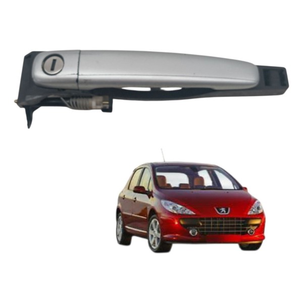 Maçaneta Externa Dianteira Esquerda Peugeot 307 2006 Detalhe Dianteira