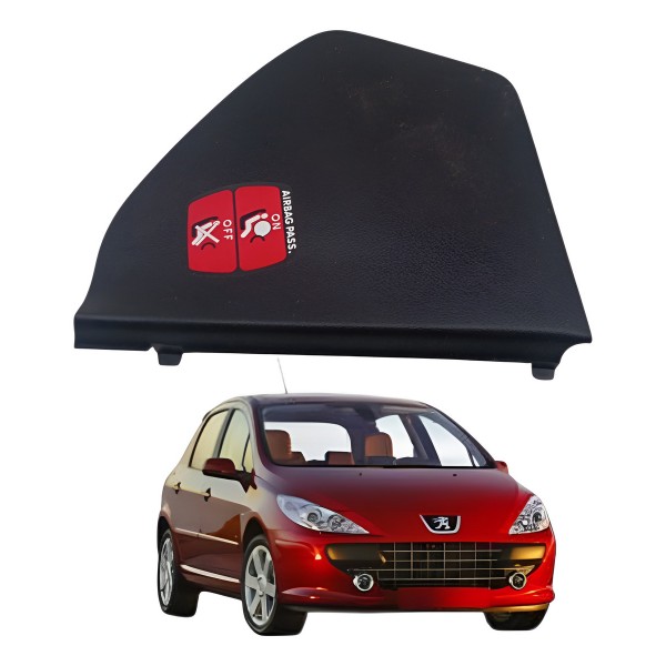 Tampa Acabamento Direito Painel Peugeot 307 1.6 2006 - Preto