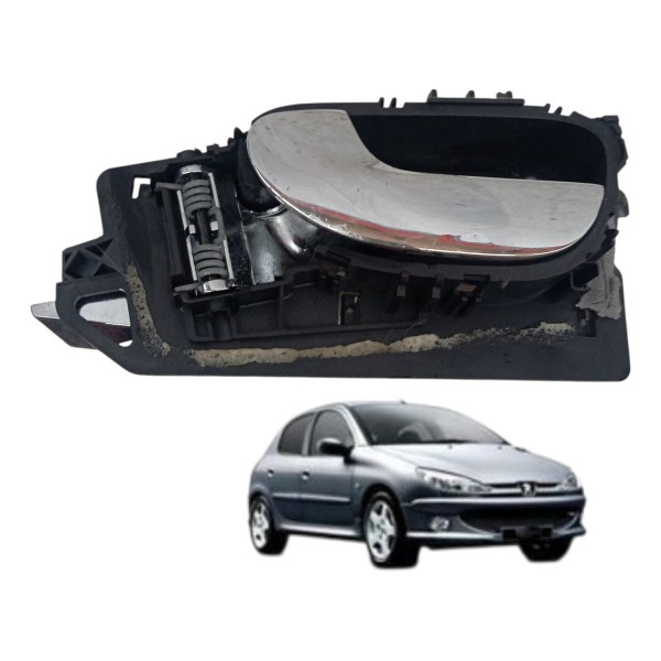 Maçaneta Interna Traseira Esquerda Peugeot 307 2005 2006 Traseira