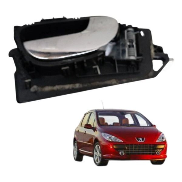 Maçaneta Interna Traseira Direita Peugeot 307 2005 2006 Dianteira/traseira