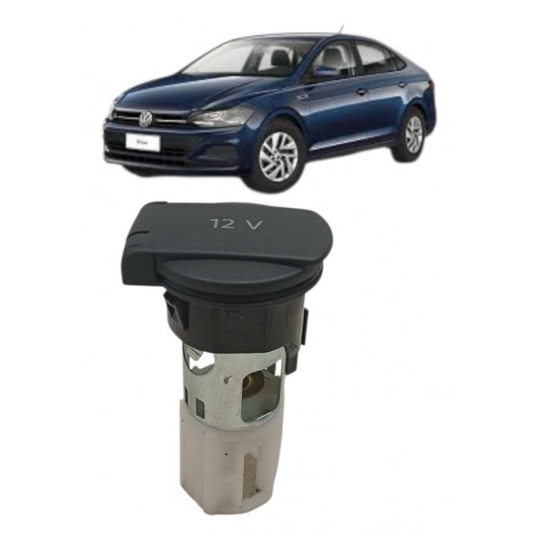 Tomada 12v Console Central Volkswagen Virtus Nivus 2019 2020