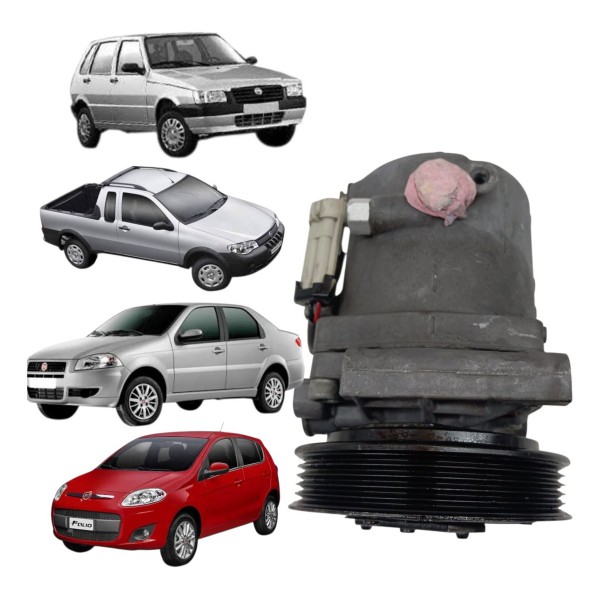 Compressor Ar Condicionado Fiat Palio Siena Uno Fire 2010/14
