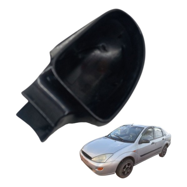 Moldura Capa Retrovisor Esquerdo Ford Focus Glx 2001 2002 Preto