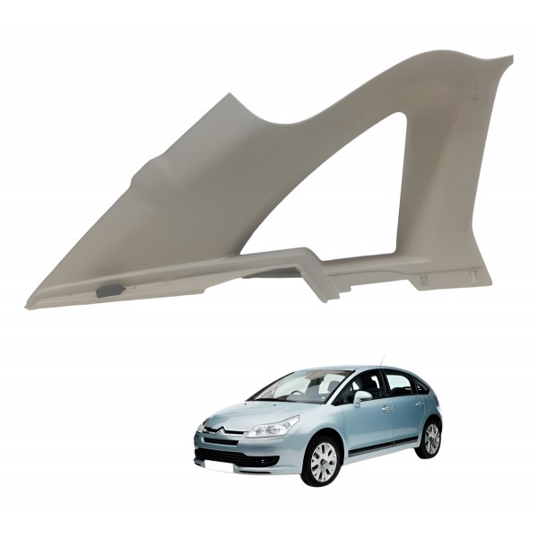 Acabamento Vigia Traseira Esquerdo Citroen C4 Pallas 2008 Creme