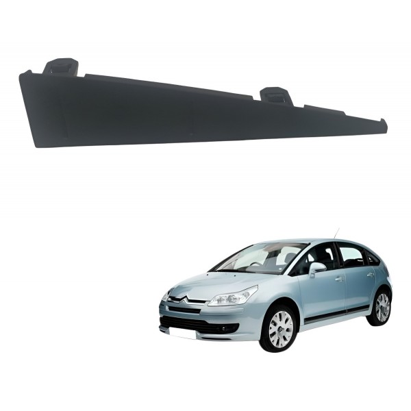 Moldura Acabamento Direito Rádio Citroen C4 Pallas 2008 2009 Preto