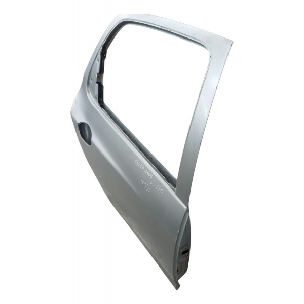 Porta Traseira Direita Chevrolet Celta 4p 2005 2006 Detalhe Traseira Direito Prateado