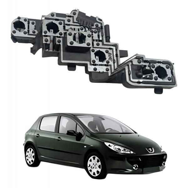 Circuito Lanterna Traseira Direita Peugeot 307 2006 2007 - Direito/passageiro