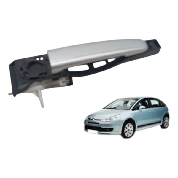 Maçaneta Traseira Esquerda Peugeot 307 2008 2009 2010 Traseira