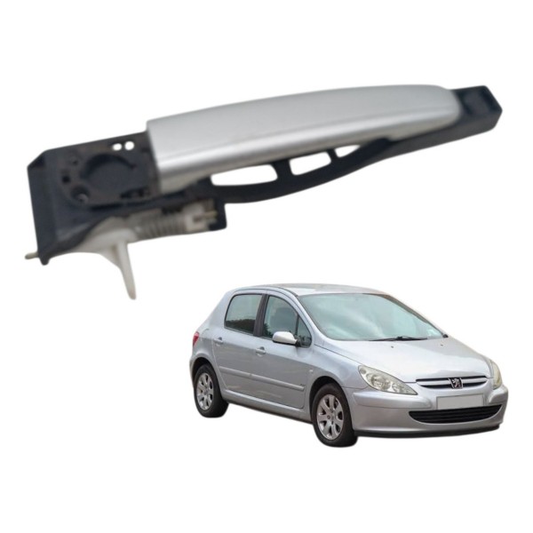 Maçaneta Traseira Esquerda Peugeot 307 2008 2009 2010 Traseira