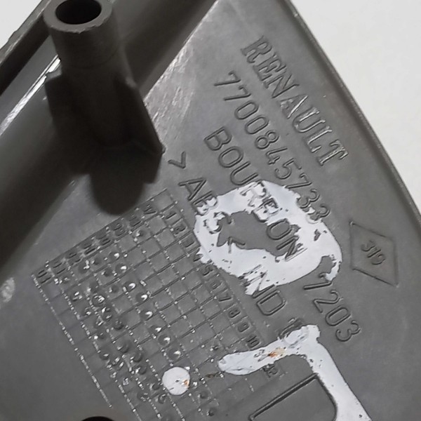 Moldura Interna Retrovisor Lado Direito Renault Clio Cinza