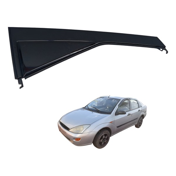 Moldura Externo Porta Traseiro Direito Ford Focus 2002 Preto