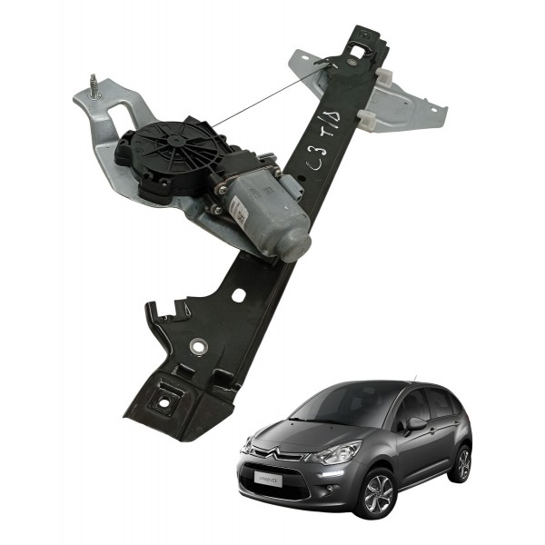 Máquina Video Elétrico Traseira Direita Citroen C3 2017 2018